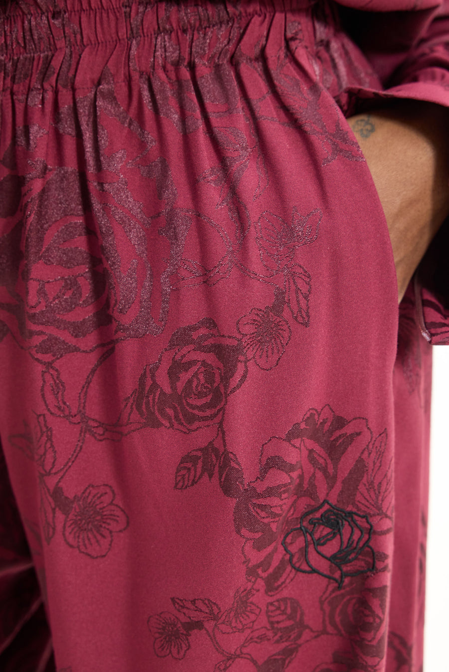 Peacock Pants (Bordeaux)