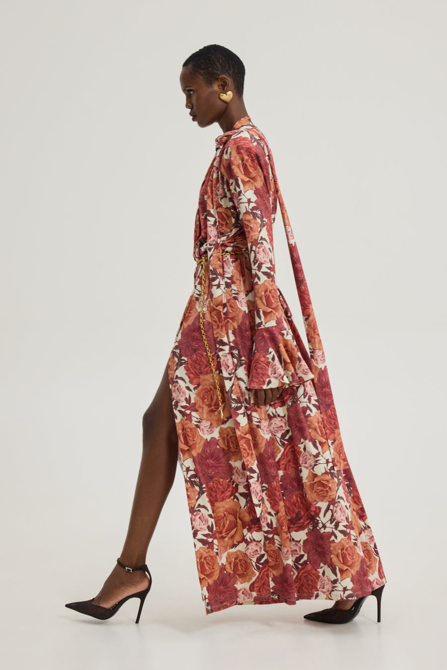 Peony Dress (Bordeaux)