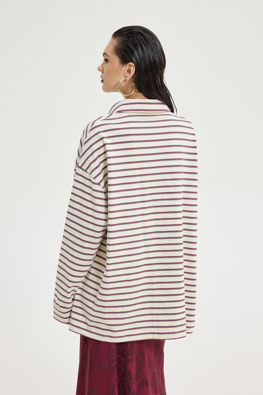 Sidecar Sweatshirt (Grey Bordeaux)
