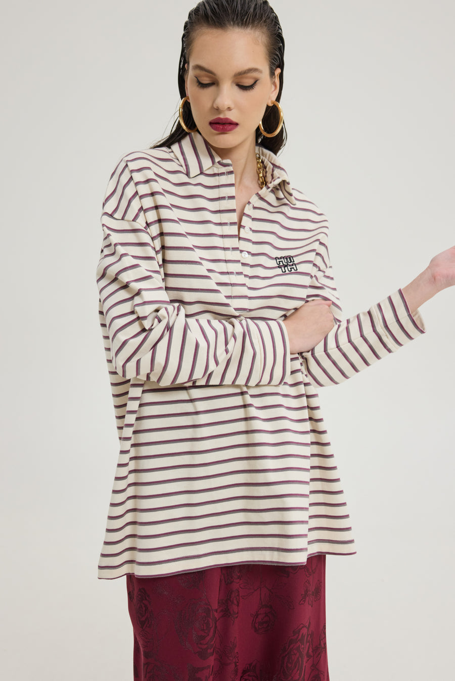 Sidecar Sweatshirt (Grey Bordeaux)