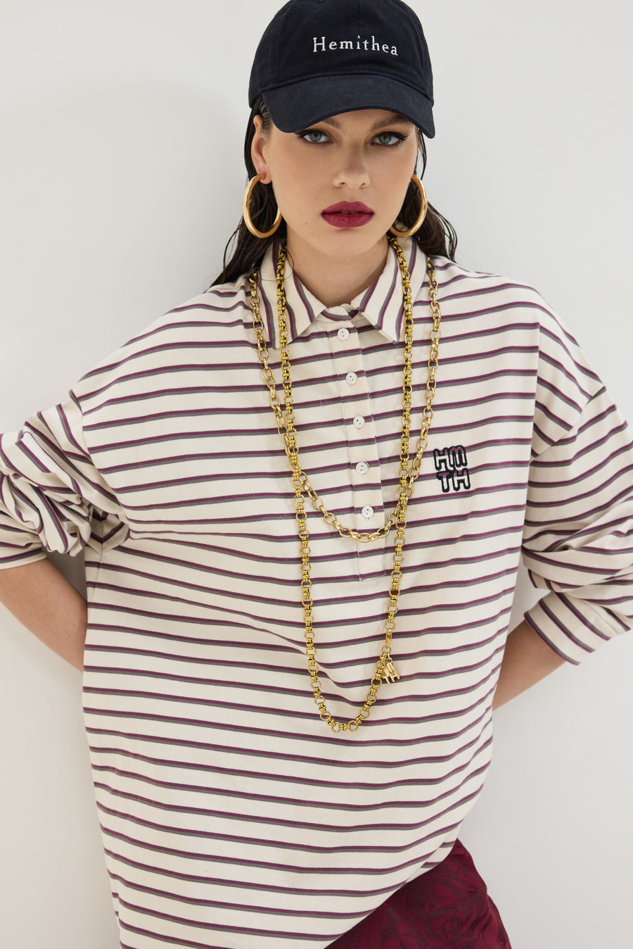 Sidecar Sweatshirt (Grey Bordeaux)