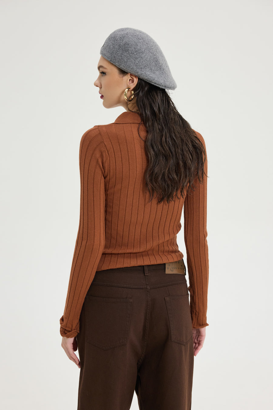 Bafalo Denim Pants (Brown)