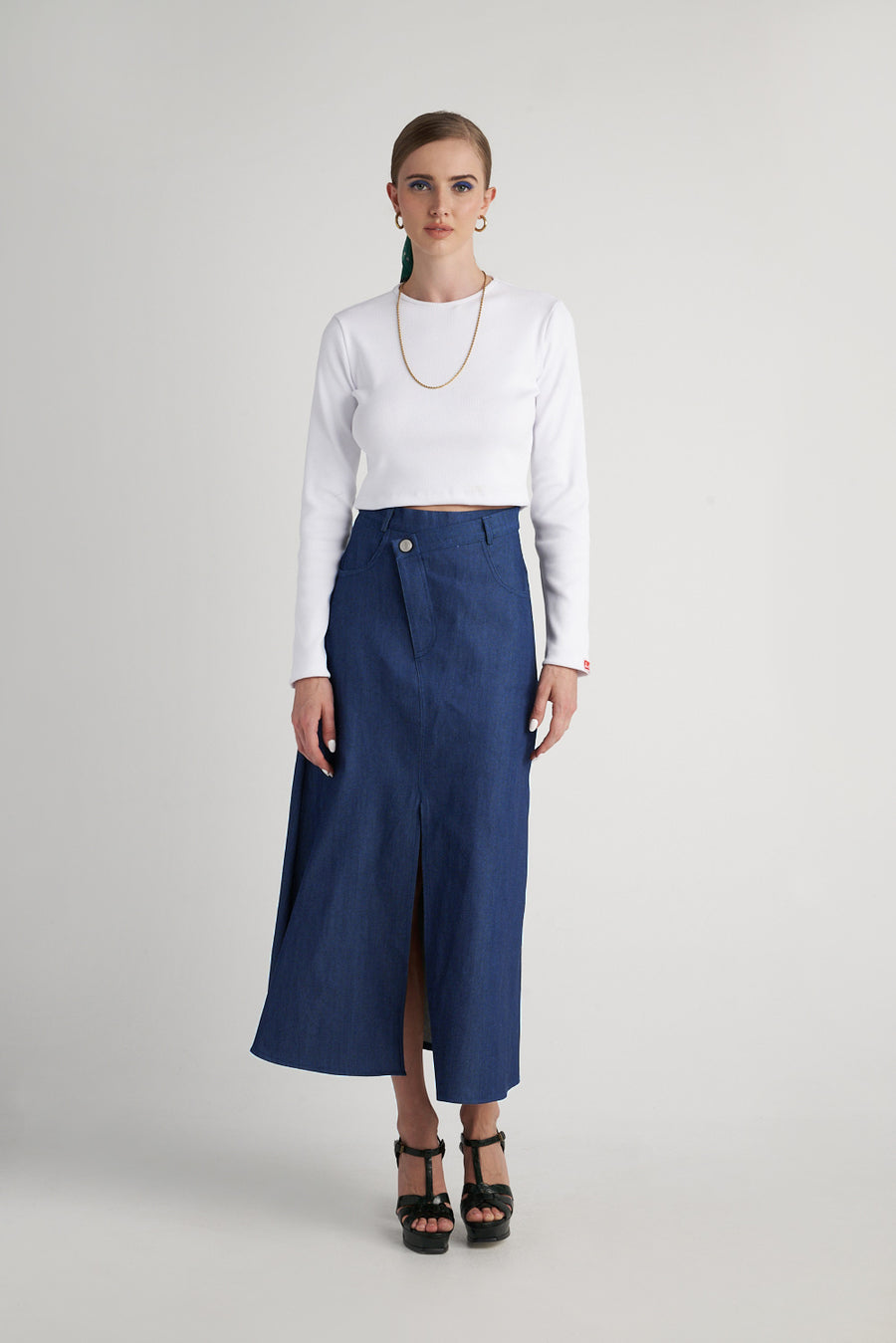 Mya Skirt (Blue Denim)