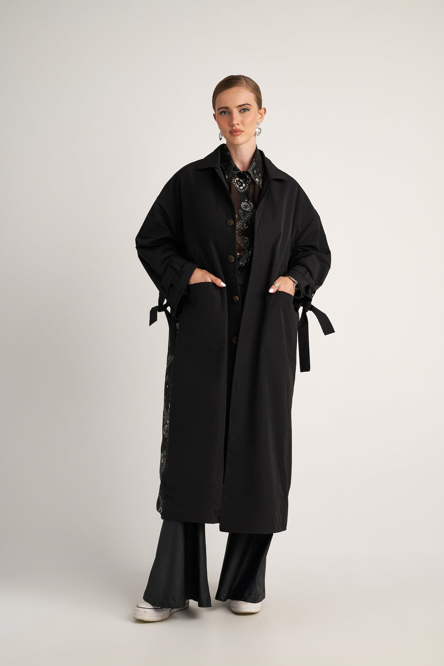 Scarlett Trench Coat (Black)