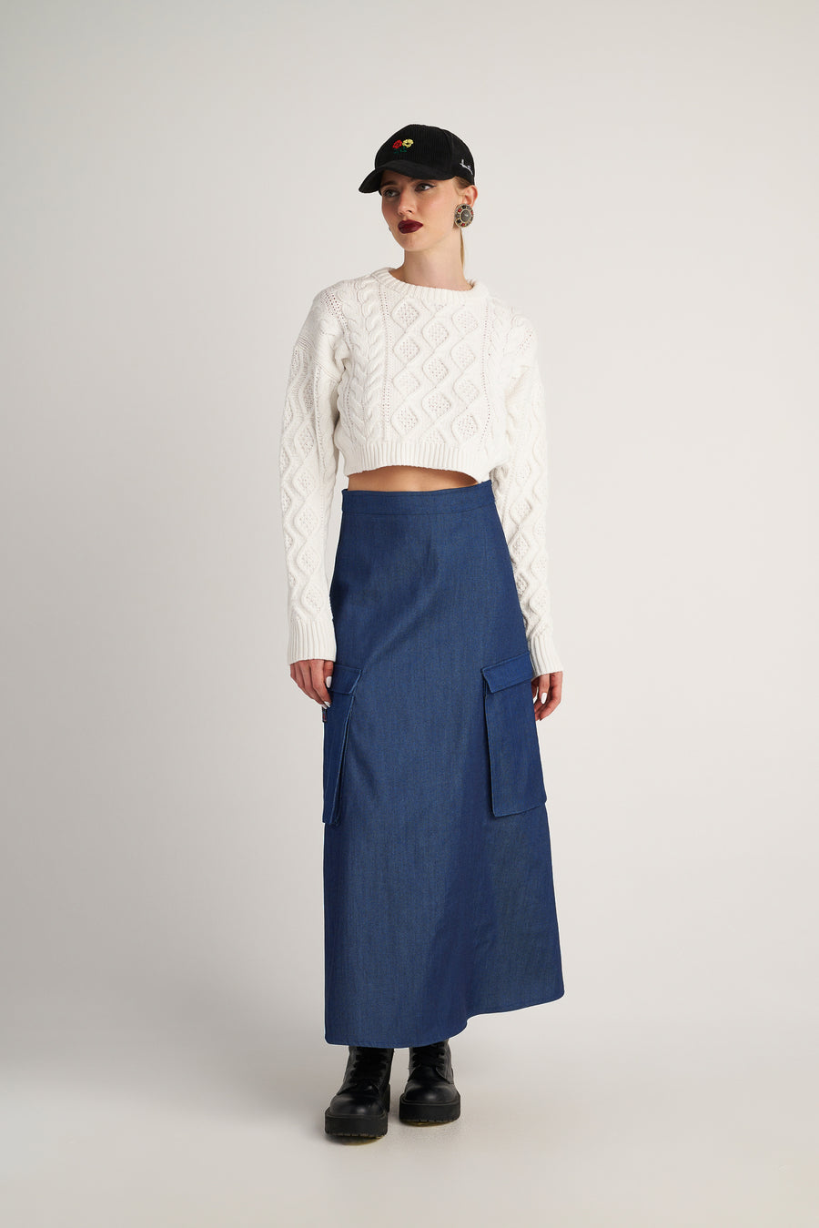 Tyra Skirt (Blue Denim)