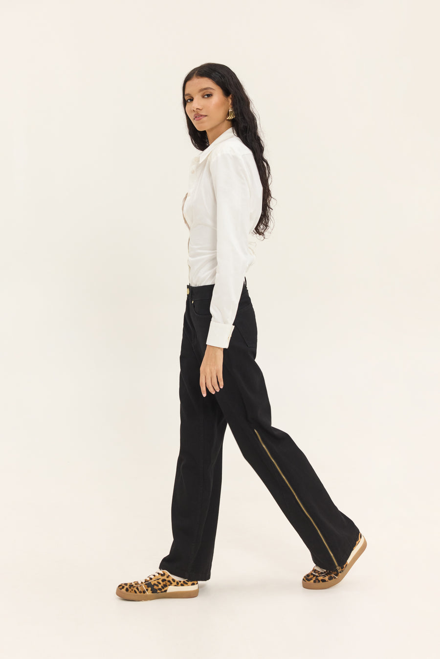 Sabine Denim Pants (Black)