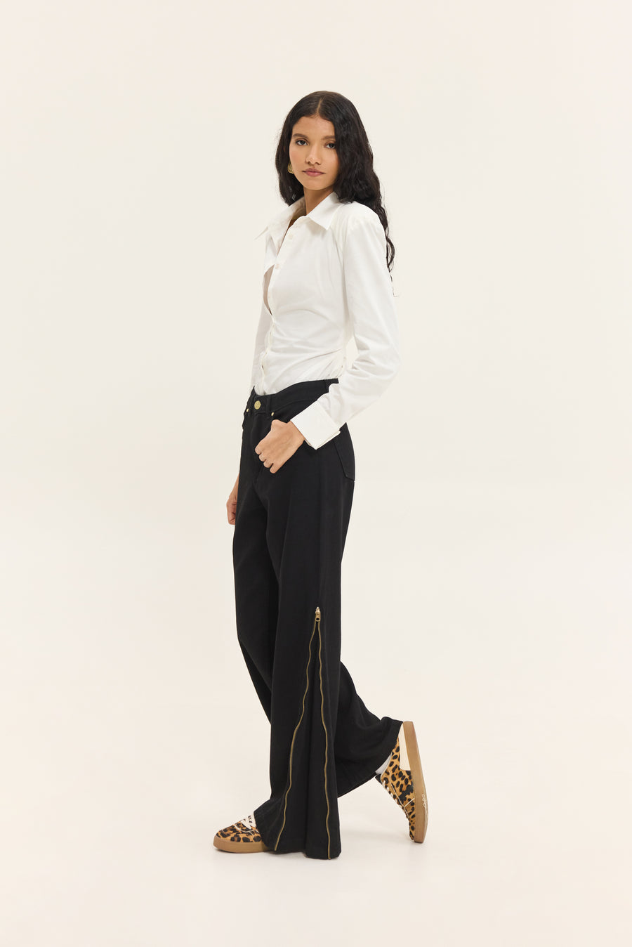 Sabine Denim Pants (Black)