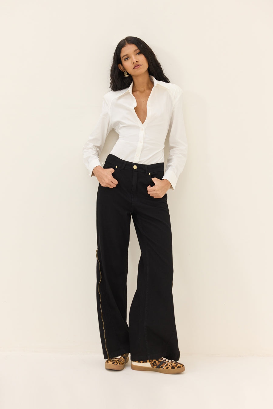 Sabine Denim Pants (Black)