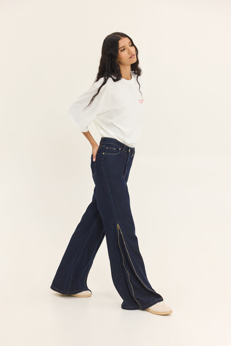 Sabine Denim Pants (Dark Blue)