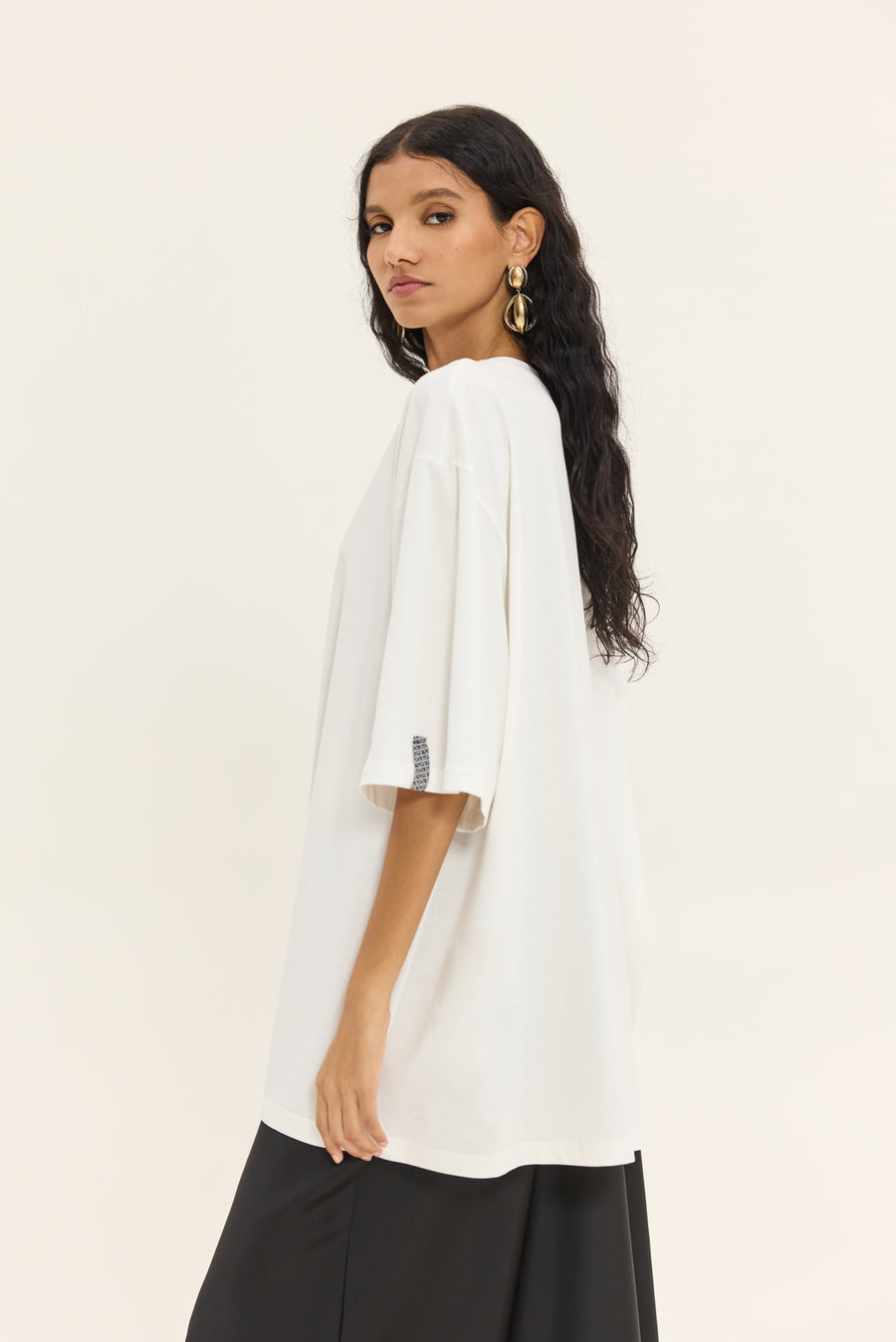 NMW Allure T-shirt White (Black Logo)