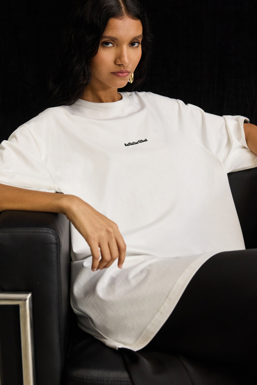 NMW Allure T-shirt White (Black Logo)