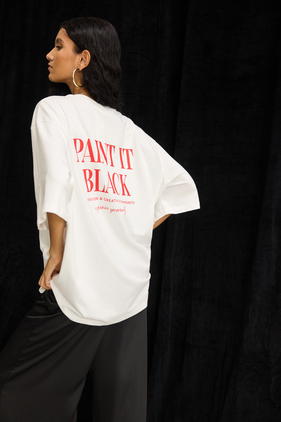 NMW Allure T-shirt White (Paint It Black)