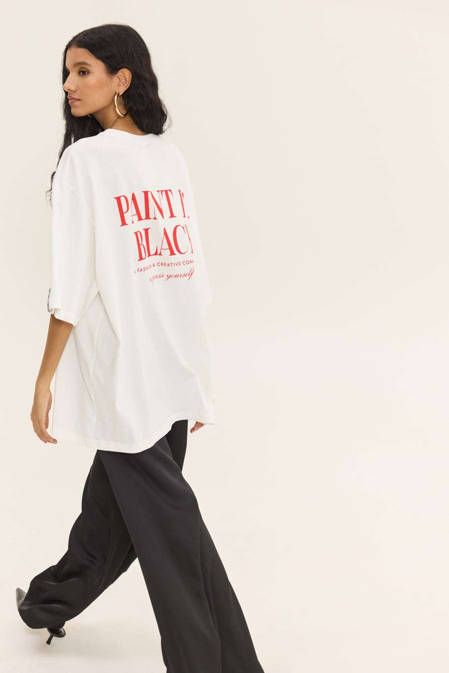 NMW Allure T-shirt White (Paint It Black)