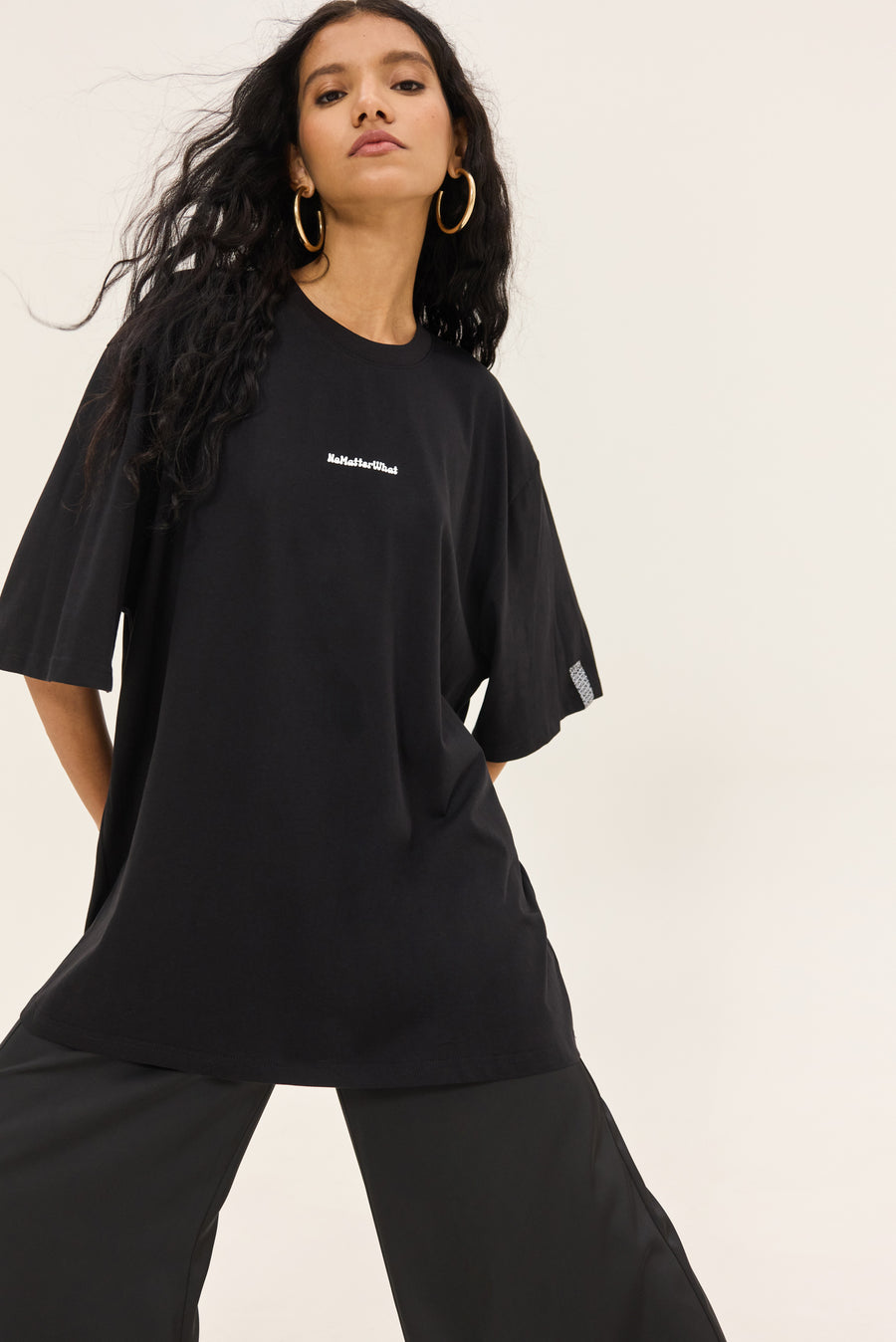 NMW Allure T-shirt Black (White Logo)