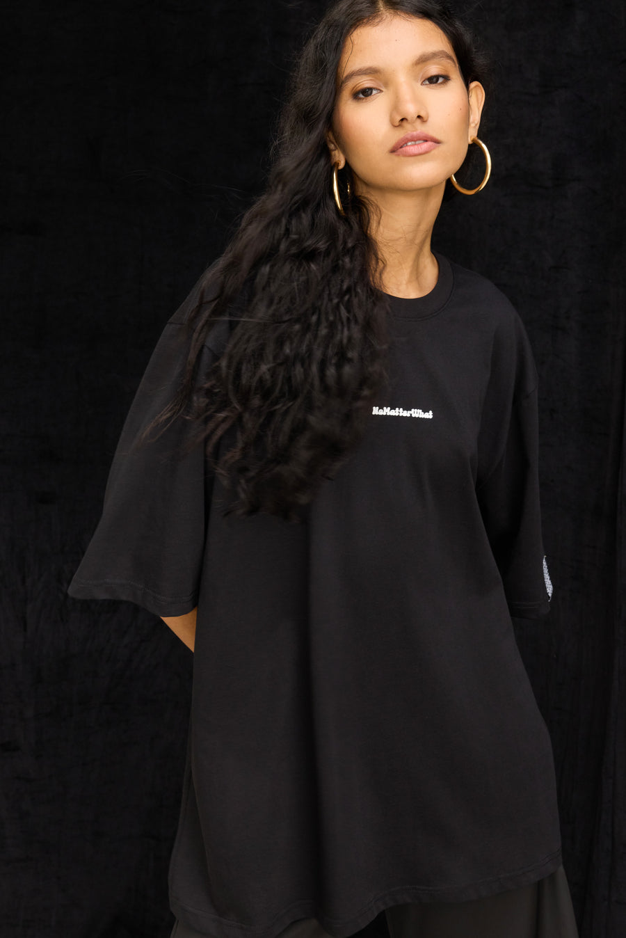 NMW Allure T-shirt Black (White Logo)