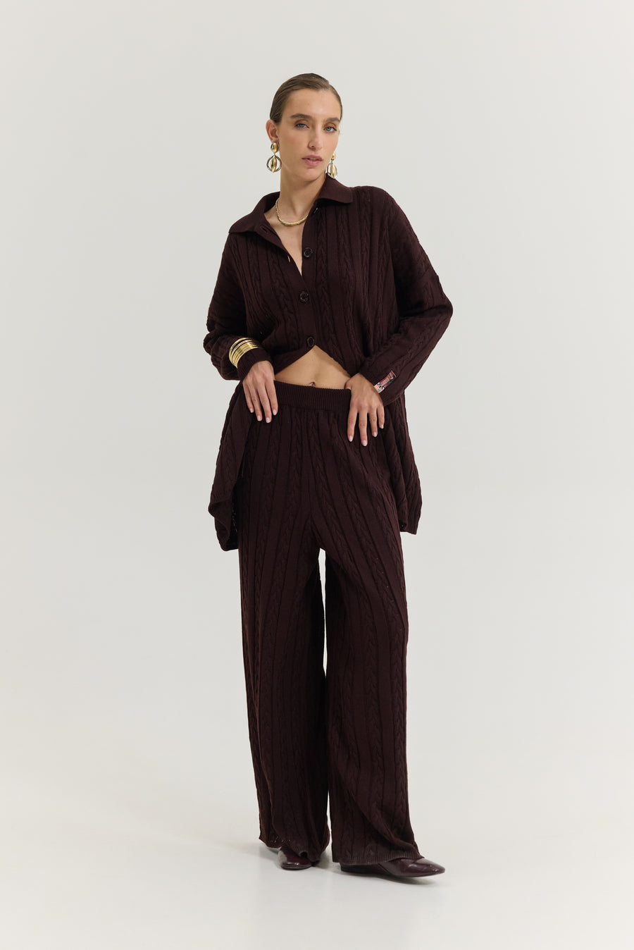 Olivia Cardigan (Brown)