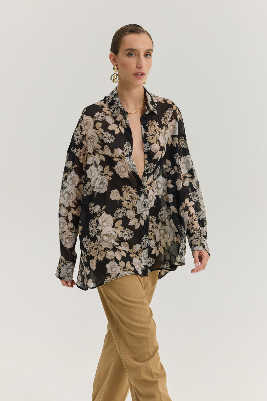 Heather Shirt (Cloudy Days Black)