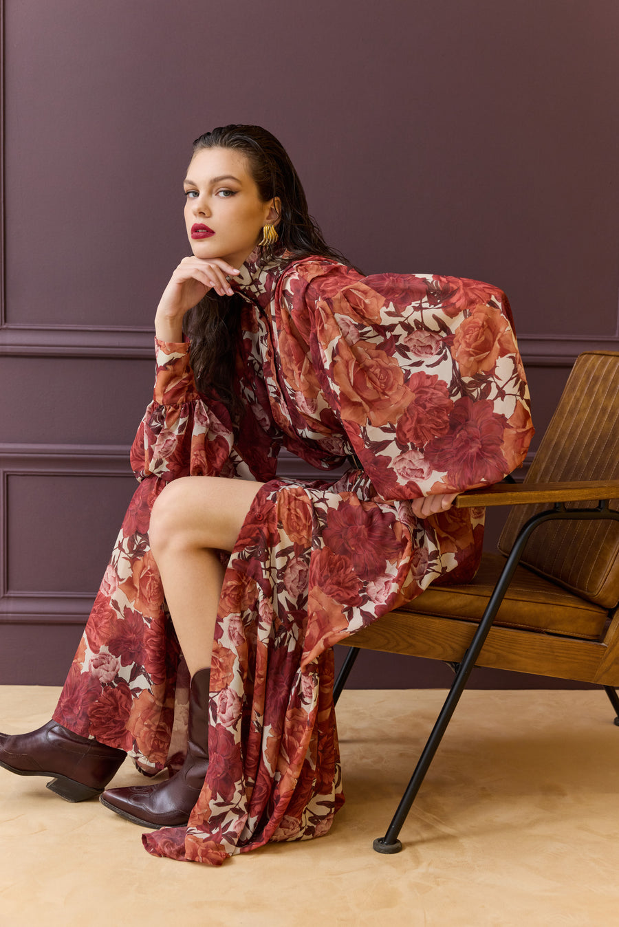 Bramble Dress (Rust)