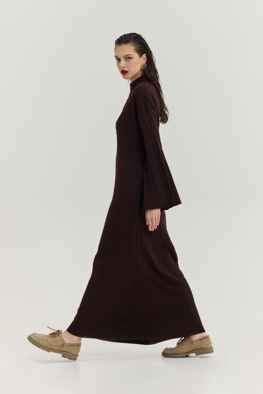 Aviation Dress (Brown)