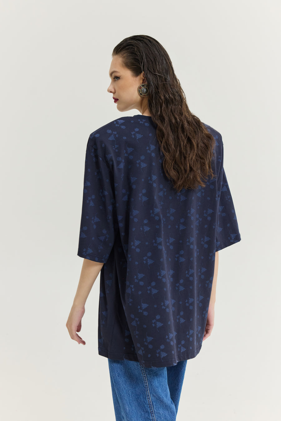 Sahara Flower T-shirt (Dark Blue)