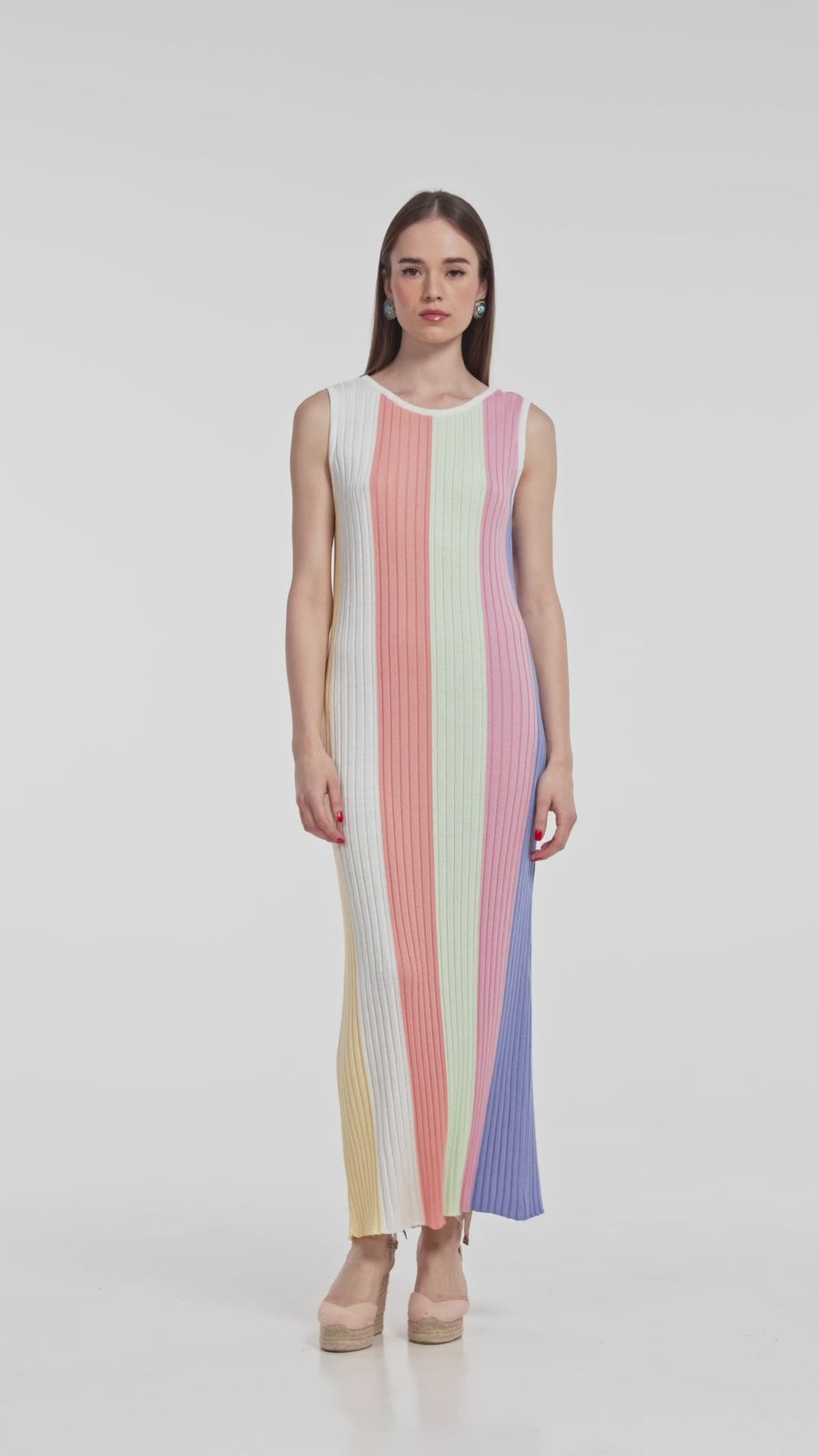 Aurelia Dress (Mermaid Stripes)