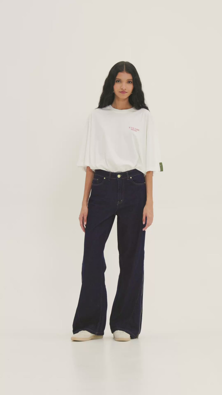 Sabine Denim Pants (Dark Blue)