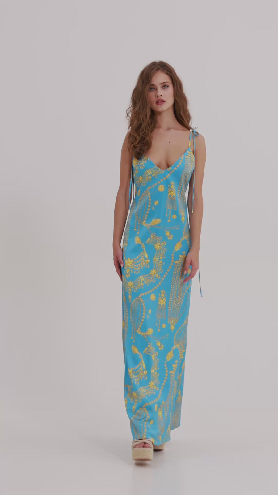Celeste Dress (Capri blue)