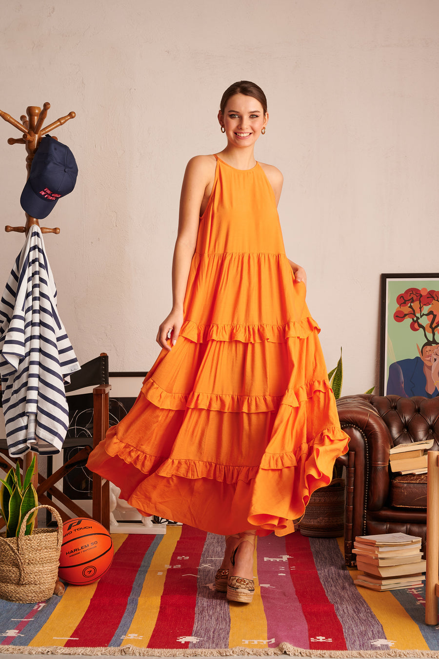 Karla Dress (orange)