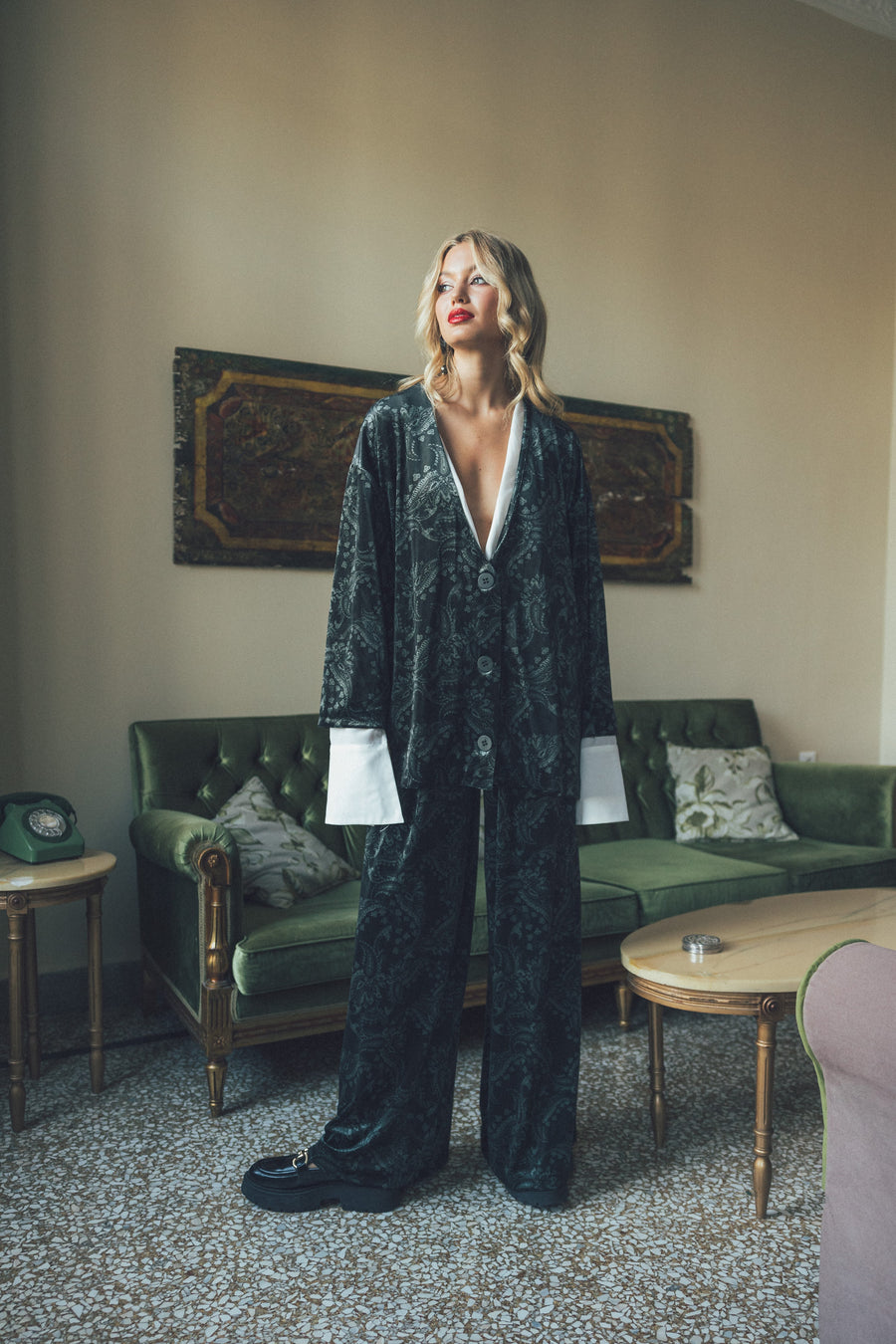 Roma Velour Blazer