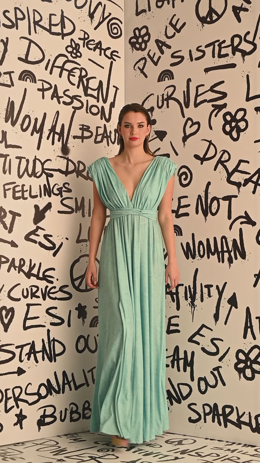 Maris Dress (aqua)