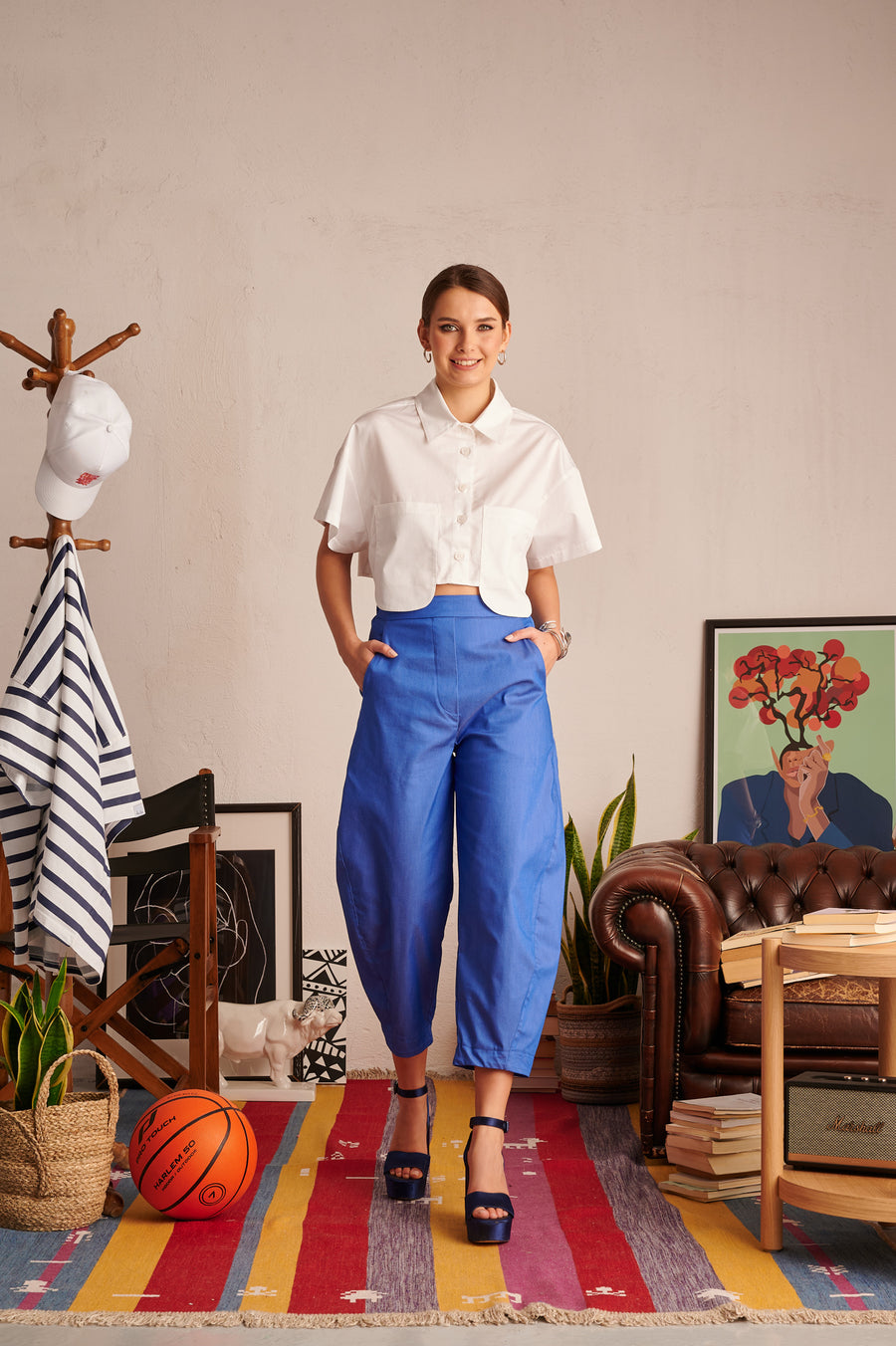 Xenia Pants (aegean blue)