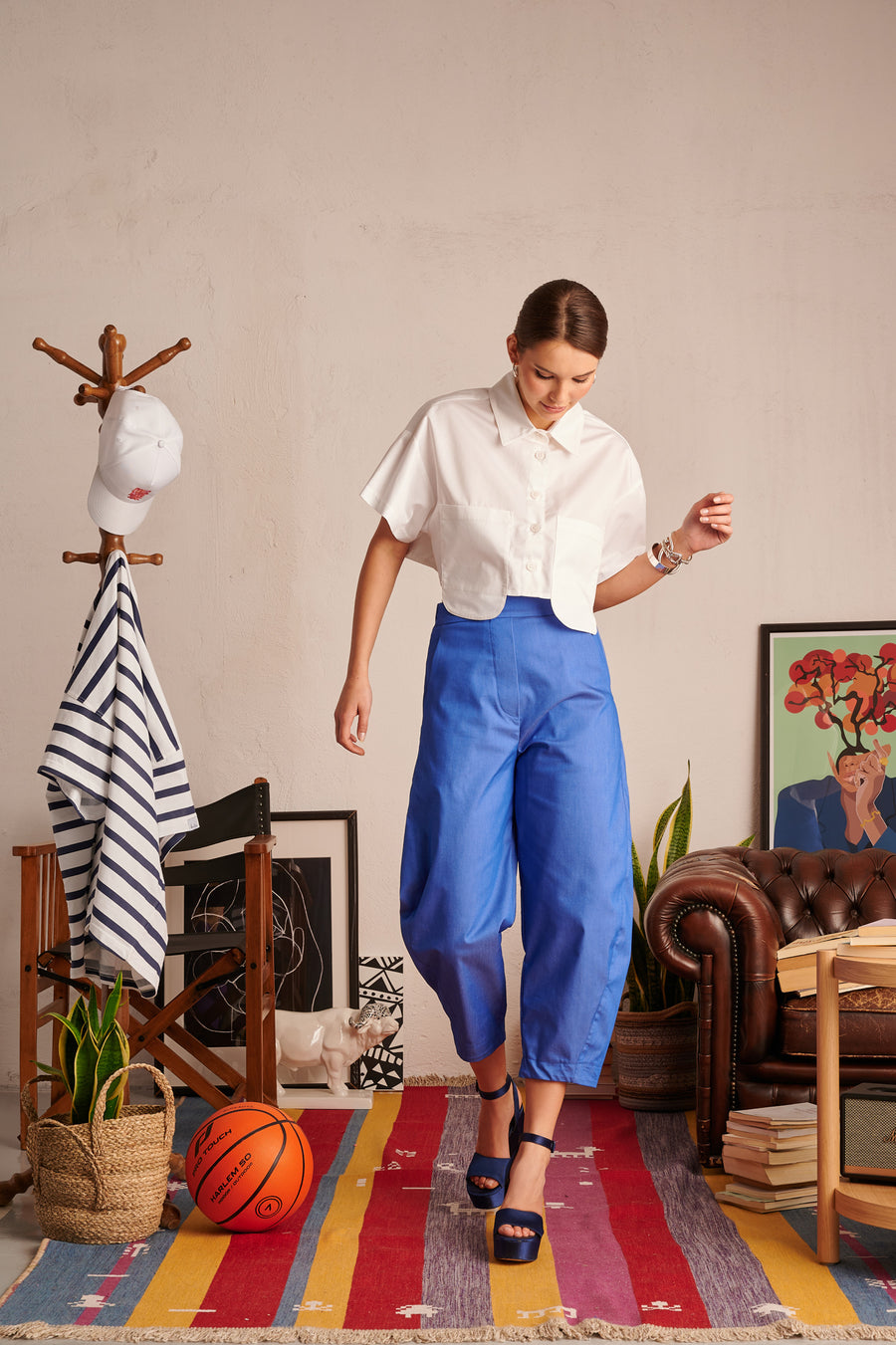 Xenia Pants (aegean blue)