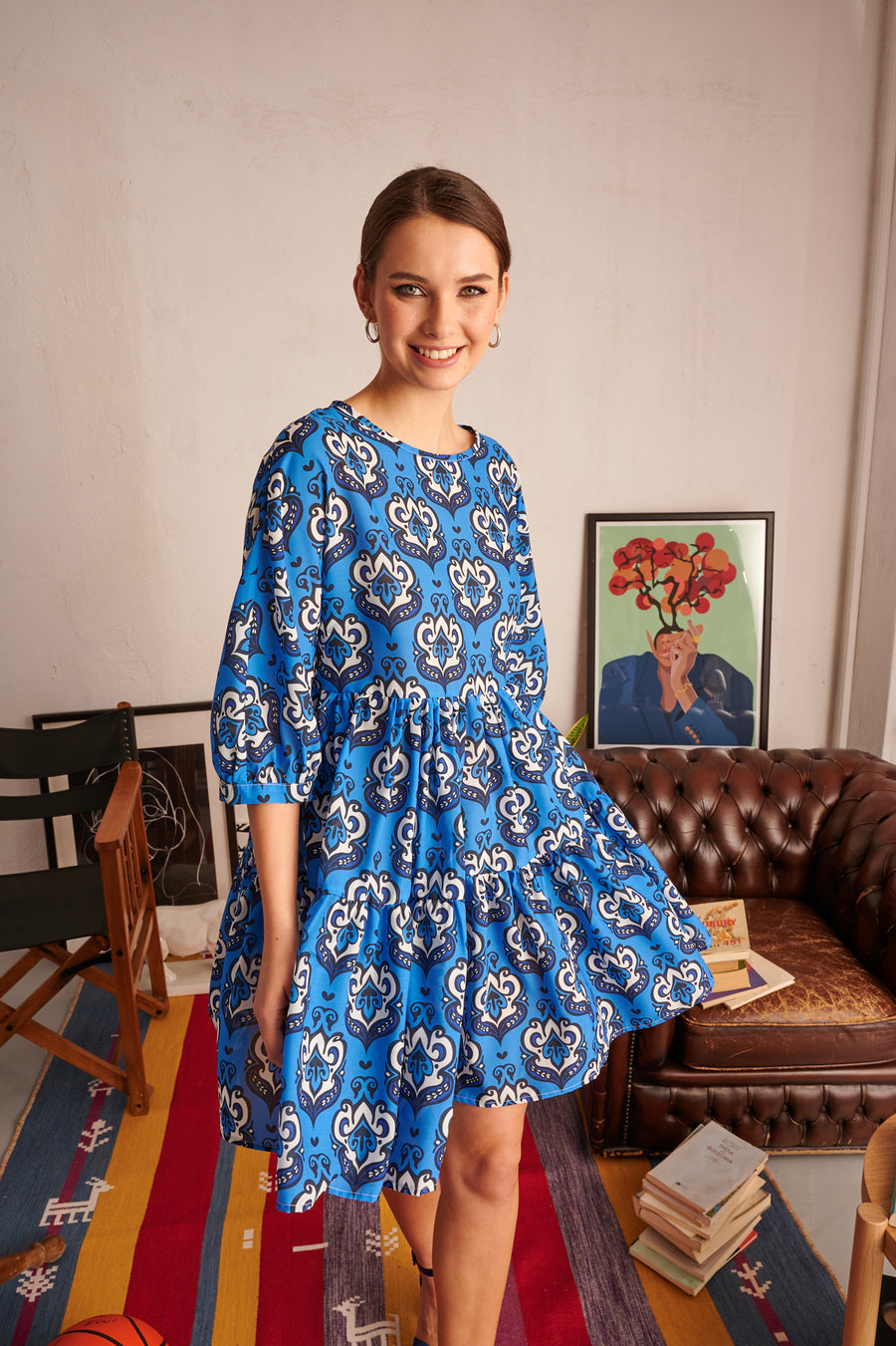 Regina Dress (blue)